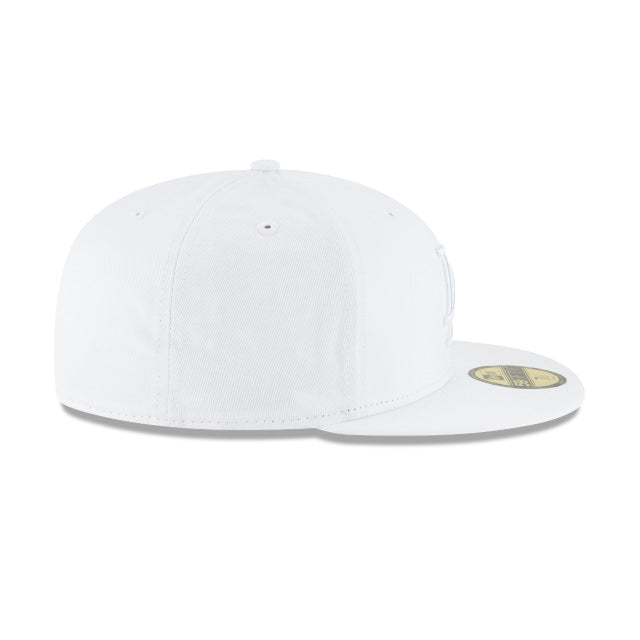 Los Angeles Dodgers Mlb Basic 59Fifty Fitted White on White | Casa de Caps