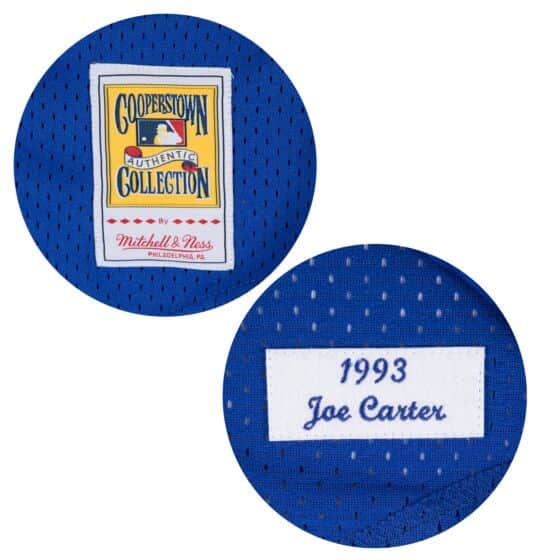 Mitchell & Ness Authentic Joe Carter Toronto Blue Jays 1993 BP Jersey Pullover | Casa de Caps