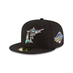 FLORIDA MARLINS WORLD SERIES BLACK WOOL 59FIFTY FITTED | Casa de Caps