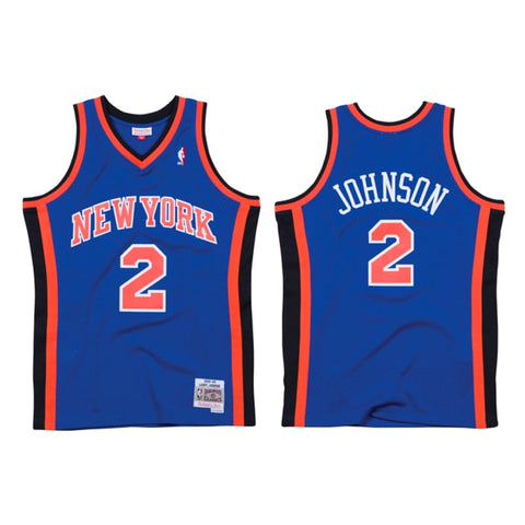 Mitchell & Ness Larry Johnson New York Knicks Road 1998-98 Swingman Jersey | Casa de Caps 