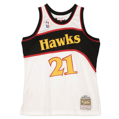 Mitchell & Ness Nba Reload Dominique Wilkins Atlanta Hawks 1986-87 Throwback Jersey. (White)