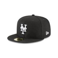 New York Mets Black On White 59Fifty Fitted