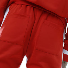 8&9 MFG CO. OWN THE TEAM DOUBLE STRIPE TRACK PANT RED | Casa de Caps