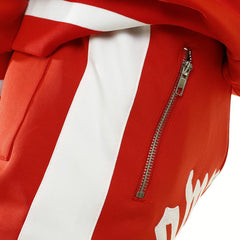 8&9 MFG CO. OWN THE TEAM DOUBLE STRIPE TRACK PANT RED | Casa de Caps