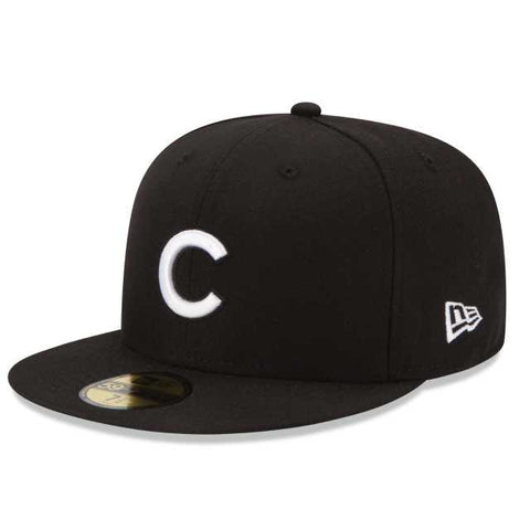 NEW ERA MLB COLLECTION CHICAGO CUBS BLACK & WHITE 59FIFTY FITTED | Casa de Caps