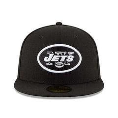 NEW ERA NFL COLLECTION NEW YORK JETS BLACK & WHITE 59FIFTY FITTED | Casa de Caps