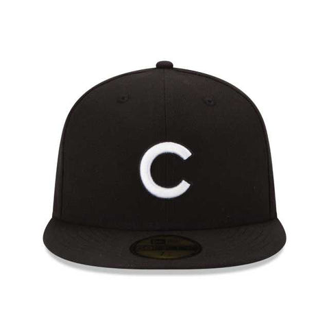 NEW ERA MLB COLLECTION CHICAGO CUBS BLACK & WHITE 59FIFTY FITTED