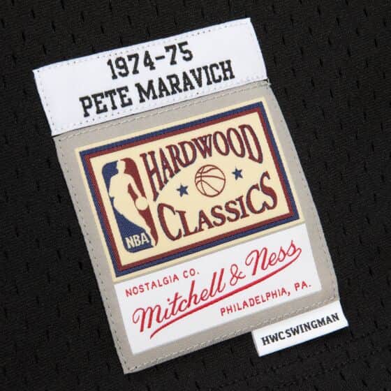 Mitchell & Ness Reload Swingman "Pistol" Pete Maravich New Orleans Jazz 1974-75 Jersey