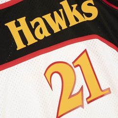 Mitchell & Ness Nba Reload Dominique Wilkins Atlanta Hawks 1986-87 Throwback Jersey. (White)