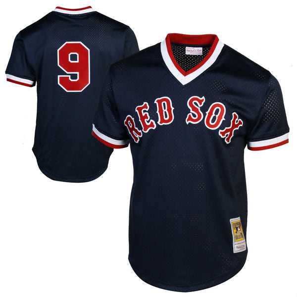 Mitchell & Ness Ted Williams 1990 Authentic Mesh BP Jersey Boston Red Sox | Casa De Caps